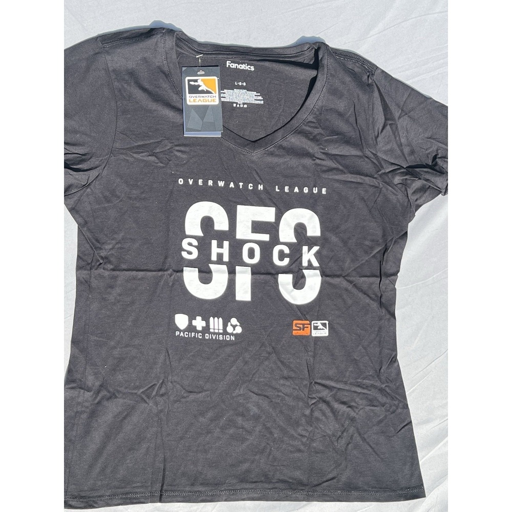 New Fanatics Overwatch League SFS Shock Women Shirt Size‎ Large